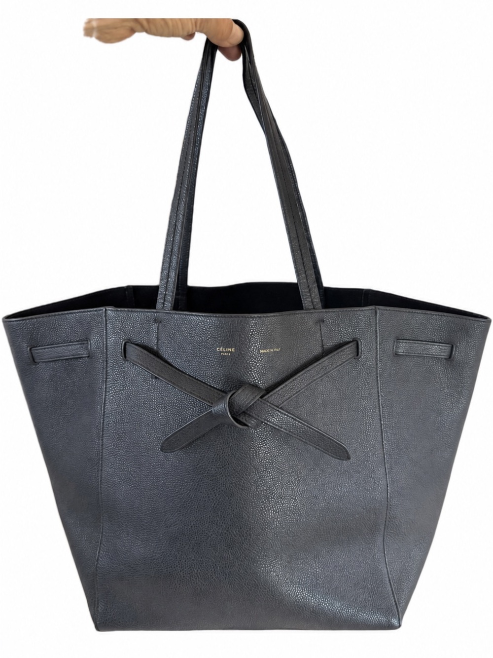 Authentic Céline Cabas Phantom Tote- Black Calfskin Phoebe Philo era, 2016